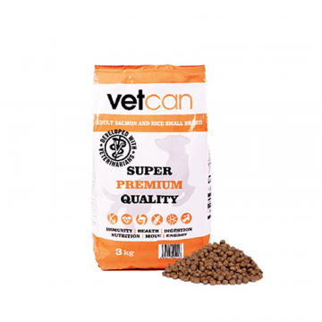 Vetcan Adult Salmon & Rice Small Breed 3Kg Vetcan - 1